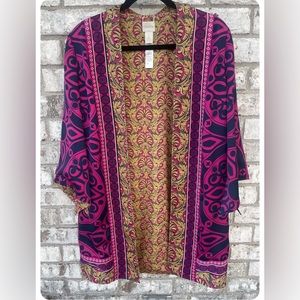 Chicos Reversible Kimono Size 1